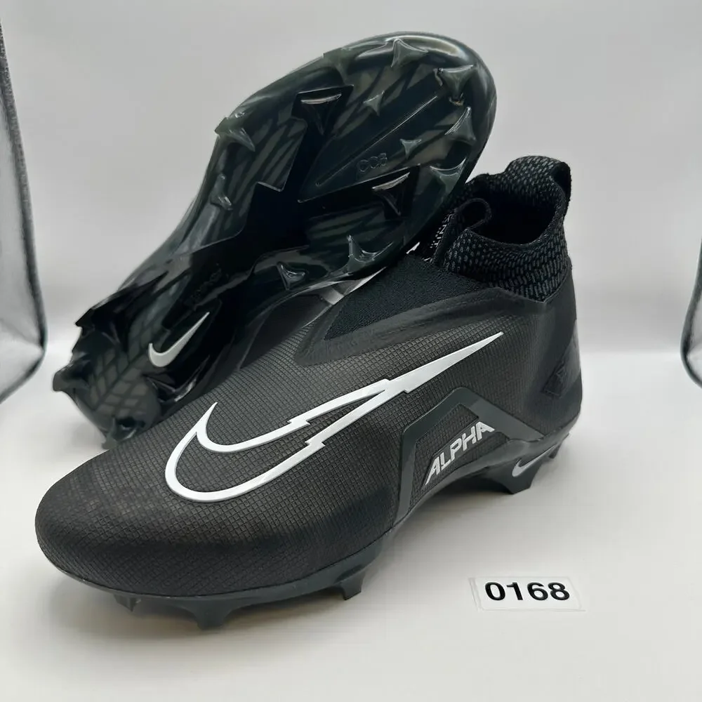 NIKE Men's 9.5 Alpha Menace ELITE 3 Football Cleats Black DM1792-004